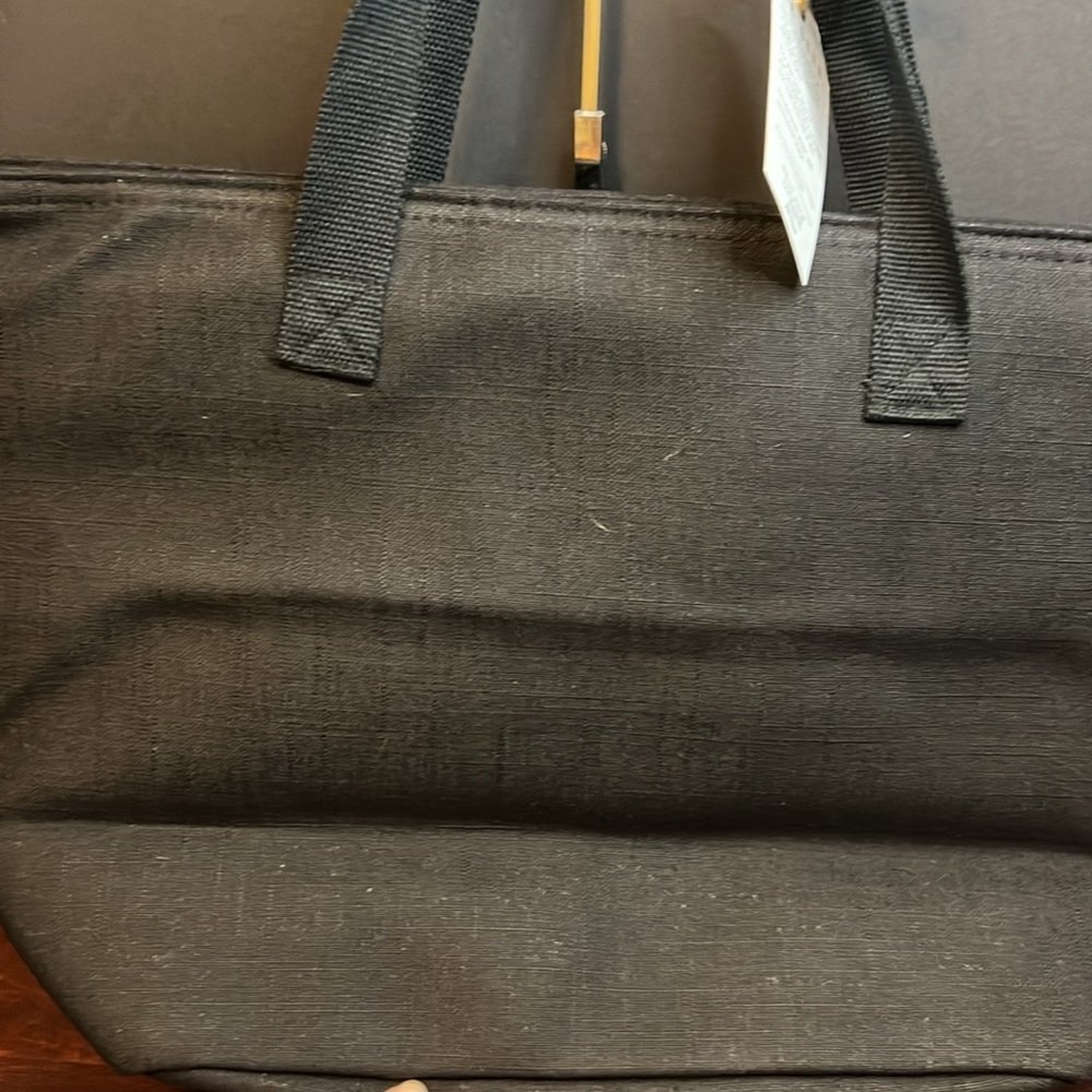 🖤🤍Rae Dunn FAMILY Black Insulated Tote Bag🖤🤍NWT - Picture 5 of 10